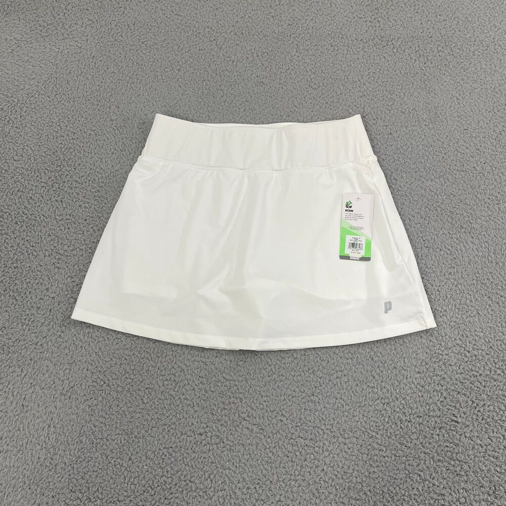 Prince Match Knit Tennis Skort Women M White Athletic NEW
